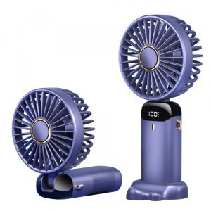 Ventilator Portabil Techsuit N15, 1800mAh, Violet 