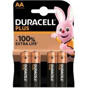Baterie Duracell Plus Power, AA / LR6, Set 4 bucati MN1500 