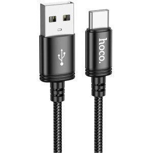 Cablu Date si Incarcare USB-A - USB-C HOCO X89, 60W, 2m, Negru 