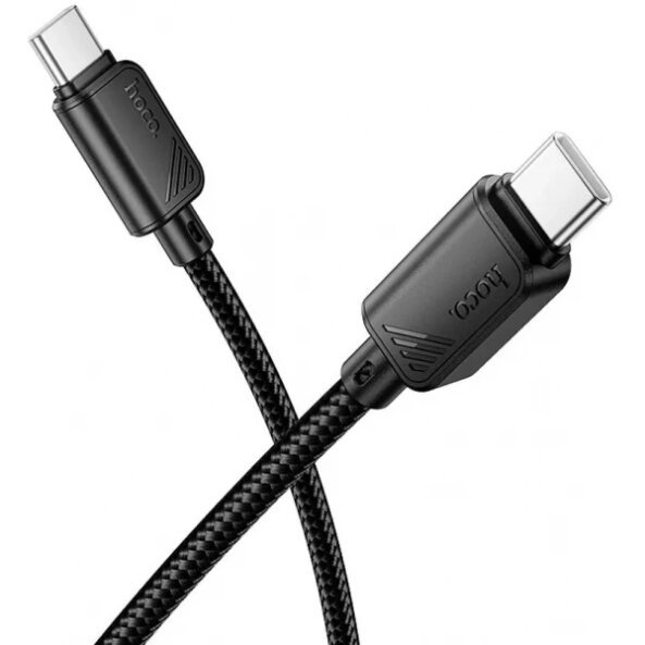 Cablu Date si Incarcare USB-C - USB-C HOCO X113, 60W, 1m, Negru 