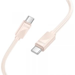 Cablu Date si Incarcare USB-C - USB-C HOCO X114, 60W, 1m, Roz 