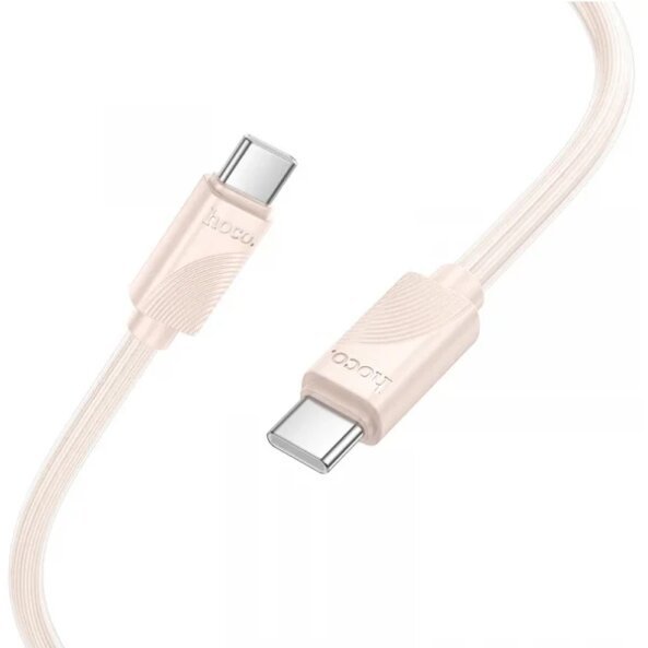 Cablu Date si Incarcare USB-C - USB-C HOCO X114, 60W, 1m, Roz 