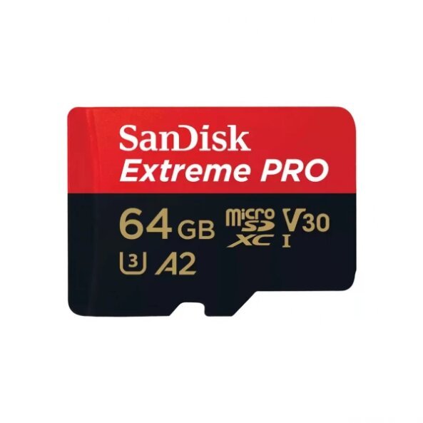 Card Memorie microSDXC SanDisk Extreme Pro, 64Gb, Clasa 10 / UHS-1 U3, Cu Adaptor SDSQXCU-064G-GN6MA 