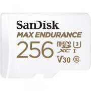 Card Memorie microSDXC SanDisk High Endurance, 256Gb, Clasa 10 / UHS-1 U3, Cu Adaptor SDSQQNR-256G-GN6IA 