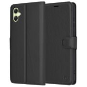 Husa pentru Samsung Galaxy A05 A055, Techsuit, Leather Folio, Neagra 