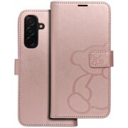 Husa pentru Samsung Galaxy A26 A266, OEM, MEZZO Teddy Bear, Roz Aurie 