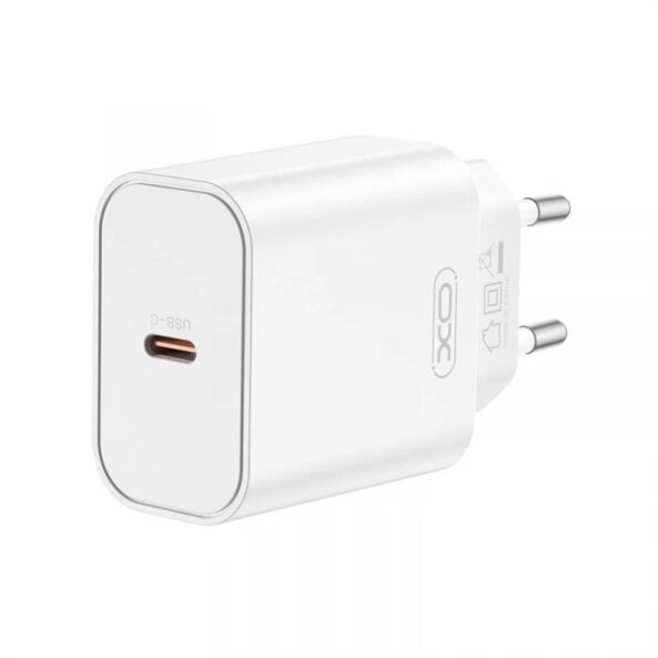 Incarcator Retea XO Design CE32, 20W, 3A, 1 x USB-C, Alb 