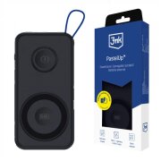 Baterie Externa Wireless 3MK PastelUp, 10000mAh, 22.5W, QC + PD + FQI, 1 x USB-A - 1 x USB-C - 2 x QI, Neagra, Resigilata 