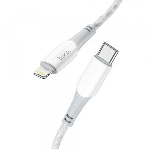 Cablu Date si Incarcare USB-C - Lightning HOCO X70, 20W, 1m, Alb 