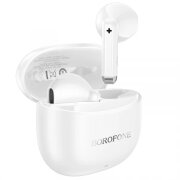 Handsfree Bluetooth Borofone BW88 Deep Rhyme, TWS, Alb 