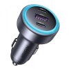 Incarcator Auto UGREEN EC307, 30W, 3A, 1 x USB-C - 2 x USB-A, Gri 