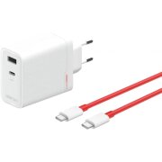 Incarcator Retea Cu Cablu USB-C OnePlus SuperVOOC, 120W, 1 x USB-A - 1 x USB-C, Alb 5461100631