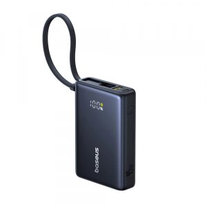 Baterie Externa Wireless Baseus PicoGo, 5000mAh, 20W, PD + FQI, 1 x QI - 1 x USB-C, Neagra P10076802123-00 