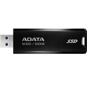 Memorie Externa USB-A 3.1 Adata SC610, 500Gb SC610-500G-CBK/RD-SSD 
