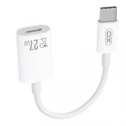 Adaptor Date si Incarcare USB-C - Lightning XO Design NB-R268A, 27W, 0.12m, Alb 