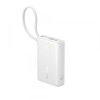 Baterie Externa Baseus PicoGo, 10000mAh, 45W, PD, 1 x USB-A - 2 x USB-C, Alba P10076803213-00 