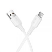 Cablu Date si Incarcare USB-A - microUSB HOCO X120, 18W, 1m, Alb 
