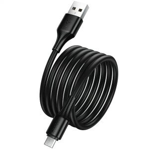 Cablu Date si Incarcare USB-A - microUSB HOCO X120, 18W, 1m, Negru 