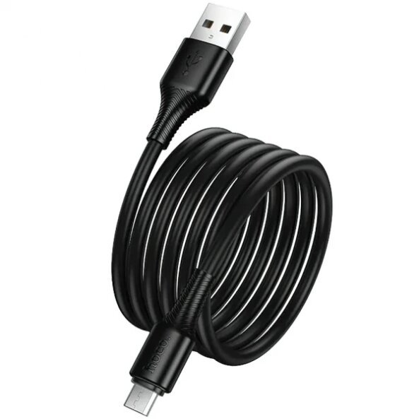 Cablu Date si Incarcare USB-A - microUSB HOCO X120, 18W, 1m, Negru 