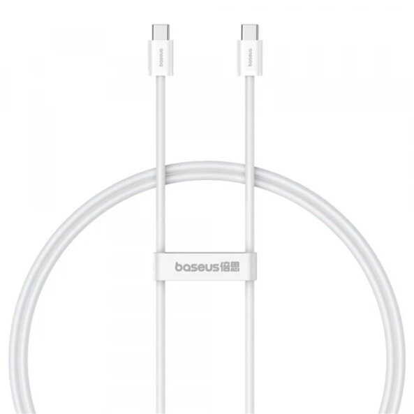 Cablu Date si Incarcare USB-C - USB-C Baseus Superior Series 2, 30W, 1m, Alb P10365200211-00 