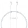 Cablu Date si Incarcare USB-C - USB-C Baseus Superior Series 2, 30W, 2m, Alb P10365200211-01 