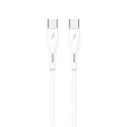 Cablu Date si Incarcare USB-C - USB-C Sendem M36C, 66W, 1m, Alb 