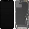 Display cu Touchscreen MP compatibil cu Apple iPhone 12 / 12 Pro, cu Rama, Versiune Soft OLED IC Movable FHD, Negru 