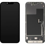 Display cu Touchscreen MP compatibil cu Apple iPhone 13 Pro, cu Rama, Versiune Soft OLED IC Movable 120Hz FHD, Negru 