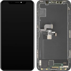 Display cu Touchscreen MP compatibil cu Apple iPhone X, cu Rama, Versiune Soft OLED FHD, Negru 