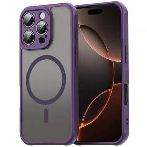 Husa MagSafe pentru Apple iPhone 11 Pro, Techsuit, HaloFrost II, Mov