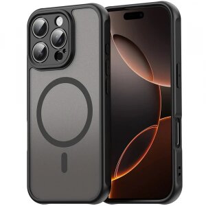 Husa MagSafe pentru Apple iPhone 11 Pro, Techsuit, HaloFrost II, Neagra