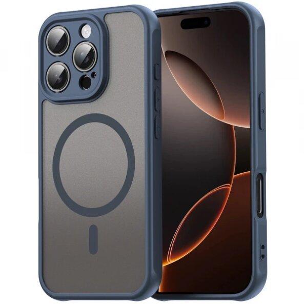 Husa MagSafe pentru Apple iPhone 11, Techsuit, HaloFrost II, Bleumarin