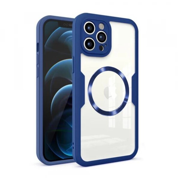 Husa MagSafe pentru Apple iPhone 12 Pro Max, Techsuit, ColorVerse 360, Albastra