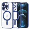 Husa MagSafe pentru Apple iPhone 12 Pro Max, Techsuit, Luxury Crystal, Albastra