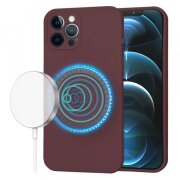 Husa MagSafe pentru Apple iPhone 12 Pro Max, Techsuit, SoftFlex, Visinie