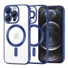 Husa MagSafe pentru Apple iPhone 12 Pro, Techsuit, Luxury Crystal, Albastra