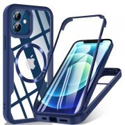 Husa MagSafe pentru Apple iPhone 12, Techsuit, ColorVerse 360, Albastra