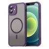 Husa MagSafe pentru Apple iPhone 12, Techsuit, HaloFrost II, Mov