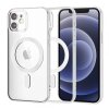 Husa MagSafe pentru Apple iPhone 12, Techsuit, Luxury Crystal, Argintie