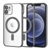 Husa MagSafe pentru Apple iPhone 12, Techsuit, Luxury Crystal, Neagra