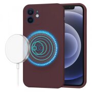 Husa MagSafe pentru Apple iPhone 12, Techsuit, SoftFlex, Visinie