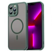 Husa MagSafe pentru Apple iPhone 13 Pro Max, Techsuit, HaloFrost II, Verde