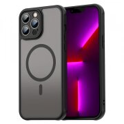 Husa MagSafe pentru Apple iPhone 13 Pro, Techsuit, HaloFrost II, Neagra