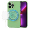 Husa MagSafe pentru Apple iPhone 13 Pro, Techsuit, SoftFlex, Verde