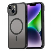 Husa MagSafe pentru Apple iPhone 13, Techsuit, HaloFrost II, Neagra