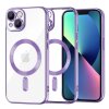 Husa MagSafe pentru Apple iPhone 13, Techsuit, Luxury Crystal, Mov Deschis