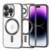 Husa MagSafe pentru Apple iPhone 14 Pro Max, Techsuit, Luxury Crystal, Neagra