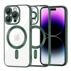 Husa MagSafe pentru Apple iPhone 14 Pro Max, Techsuit, Luxury Crystal, Verde Inchis