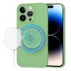Husa MagSafe pentru Apple iPhone 14 Pro, Techsuit, SoftFlex, Verde