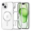 Husa MagSafe pentru Apple iPhone 15 Plus, Techsuit, Luxury Crystal, Argintie